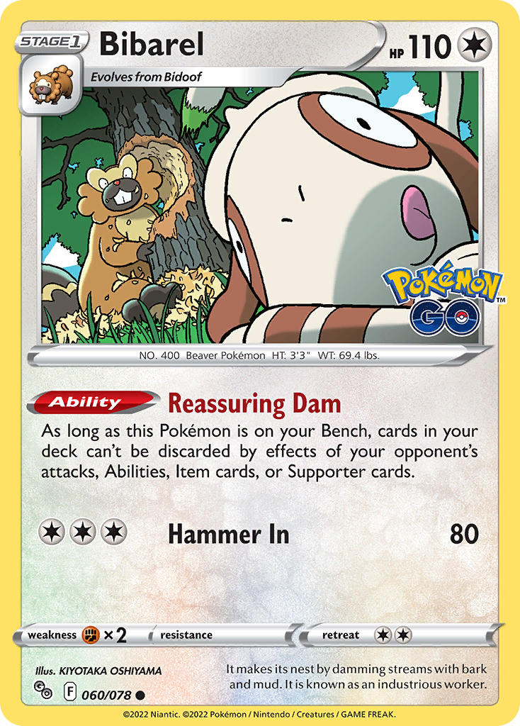 Pokémon Go Bibarel #60/78
