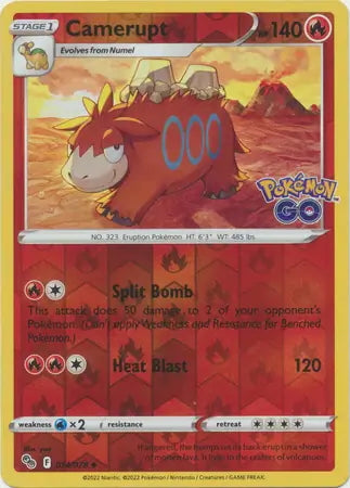 Pokémon Go Camerupt #14/78 reverse holo