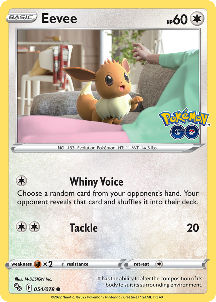 Pokémon Go Eevee #54/78