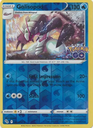 Pokémon Go Golisopod #26/78 reverse holo