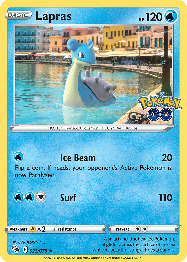 Pokémon Go Holo Lapras #23/78