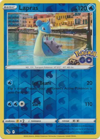Pokémon Go Lapras #23/78 reverse holo