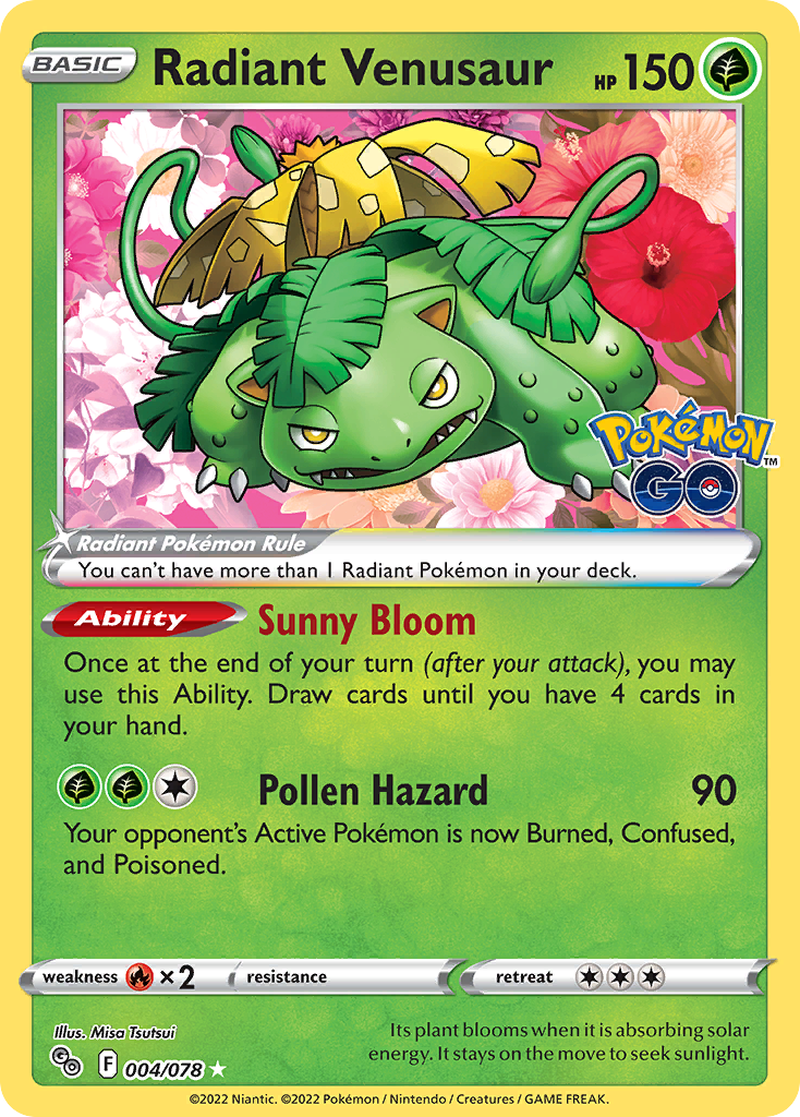 Pokémon Go Radiant Venusaur #4/78