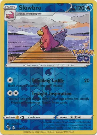 Pokémon Go Slowbro #20/78 reverse holo
