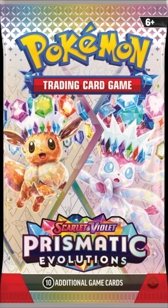 Pokémon Scarlet & Violet Prismatic Evolutions Booster Pack Eevee Sylveon