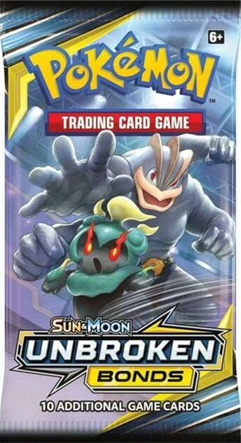 Pokémon Sun & Moon Unbroken Bonds Booster Pack Machamp Marshadow