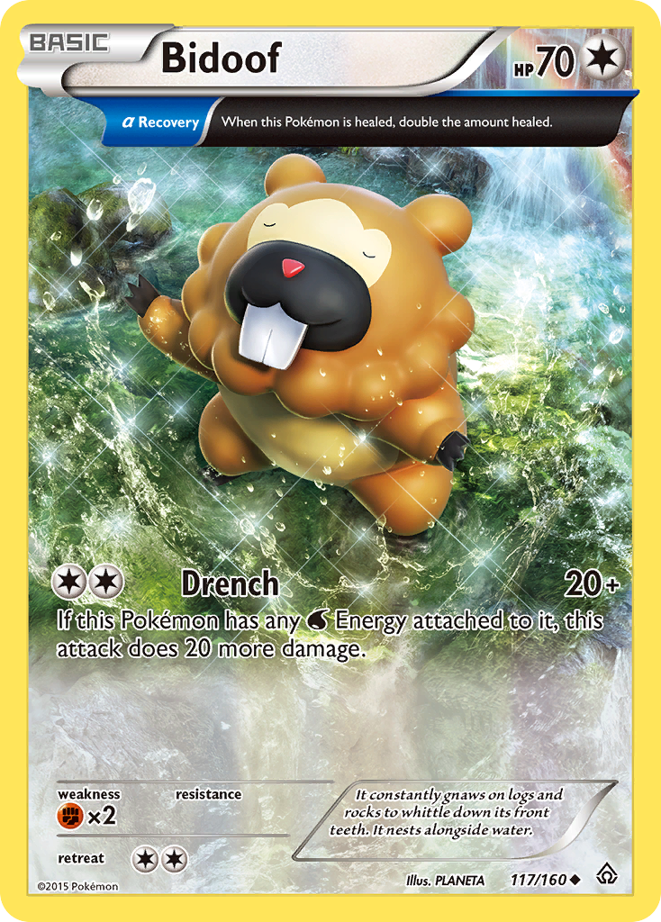 Primal Clash Bidoof #117/160