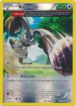 Primal Clash Bunnelby #121/160 reverse holo