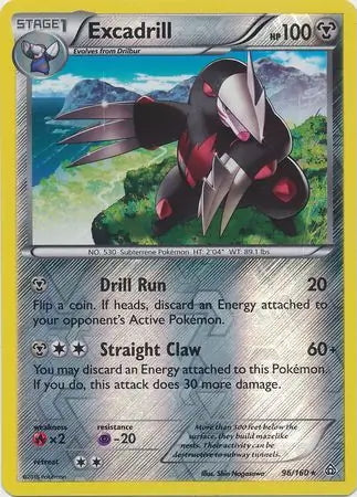Primal Clash Excadrill #96/160 reverse holo