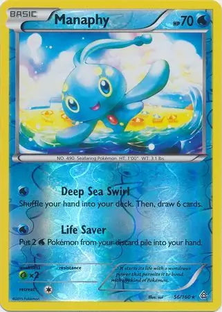 Primal Clash Manaphy #56/160 reverse holo
