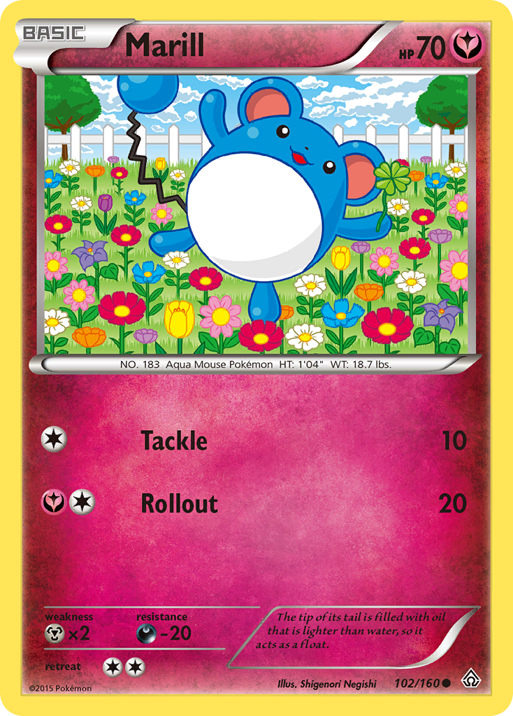 Primal Clash Marill #102/160