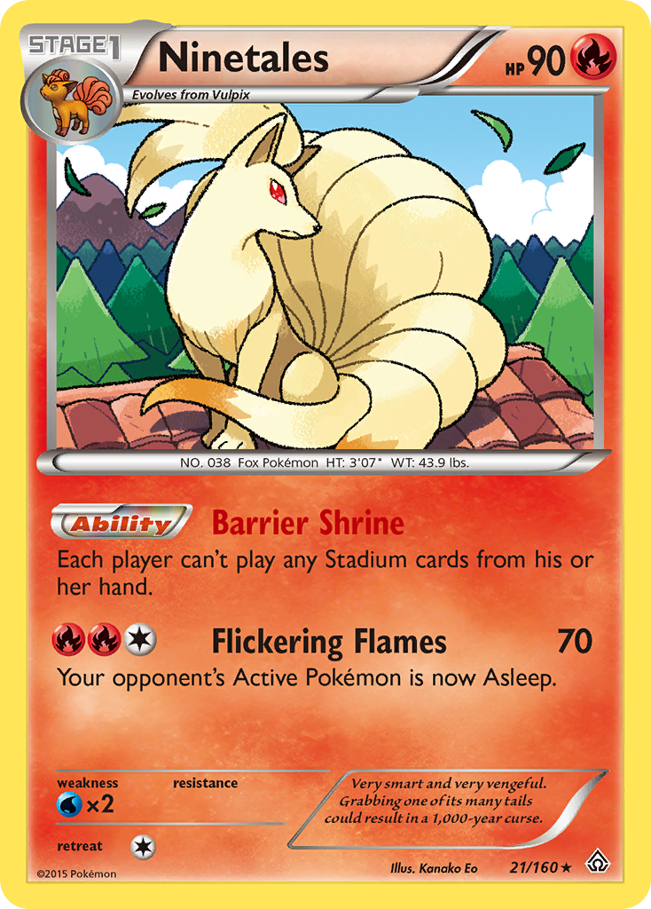 Primal Clash Ninetales #21/160
