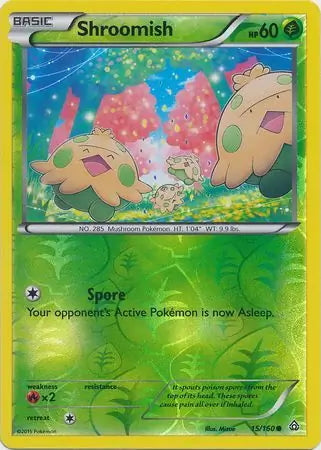 Primal Clash Shroomish #15/160 reverse holo