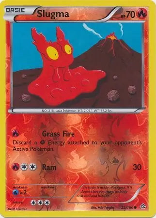 Primal Clash Slugma #22/160 reverse holo