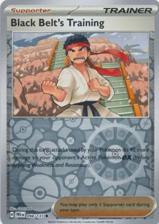 Prismatic Evolutions Black Belt's Training #098/131 reverse holo