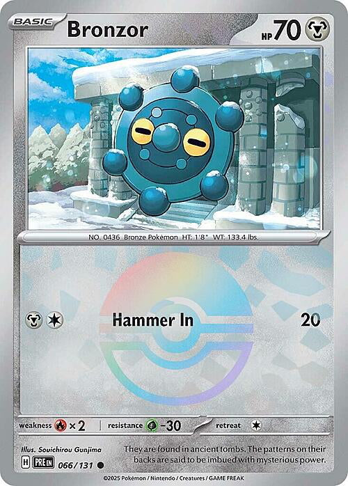 Prismatic Evolutions Bronzor #066/131 Pokéball