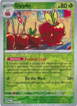 Prismatic Evolutions Dipplin #010/131 reverse holo