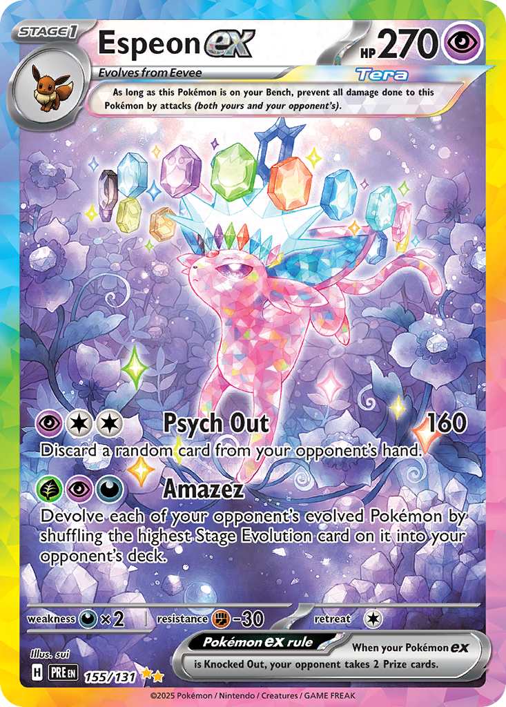 Prismatic Evolutions Espeon ex #155/131