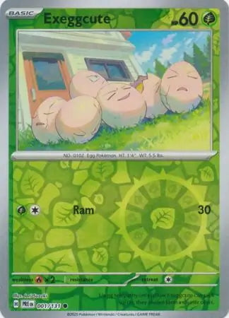 Prismatic Evolutions Exeggcute #001/131 reverse holo