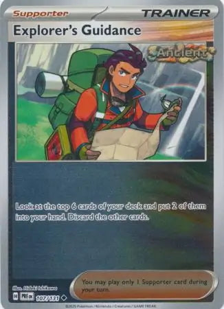 Prismatic Evolutions Explorer's Guidance #107/131 reverse holo