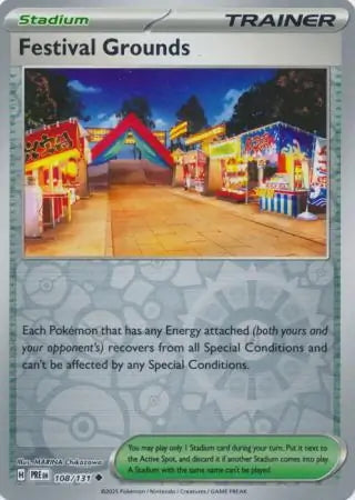 Prismatic Evolutions Festival Grounds #108/131 reverse holo