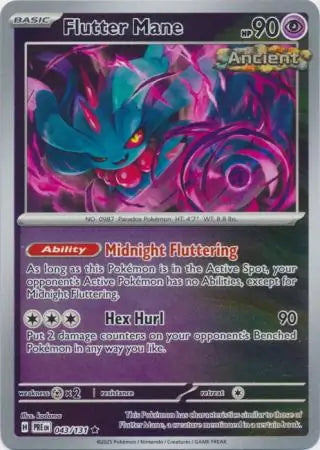 Prismatic Evolutions Flutter Mane #043/131 reverse holo