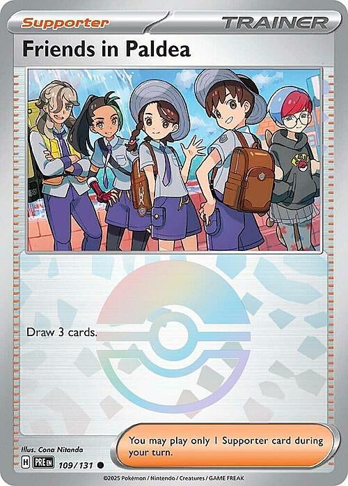 Prismatic Evolutions Friends in Paldea #109/131 Pokéball