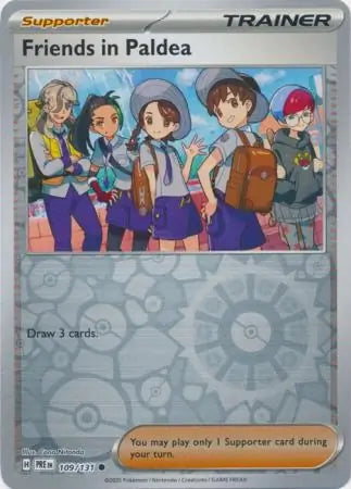 Prismatic Evolutions Friends in Paldea #109/131 reverse holo