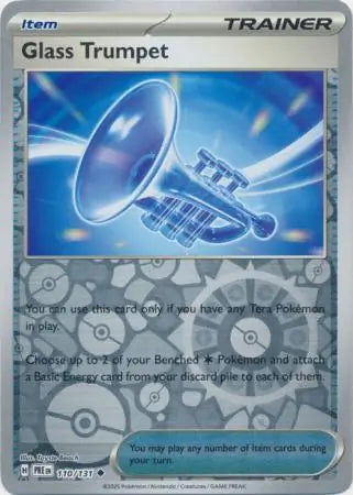 Prismatic Evolutions Glass Trumpet #110/131 reverse holo
