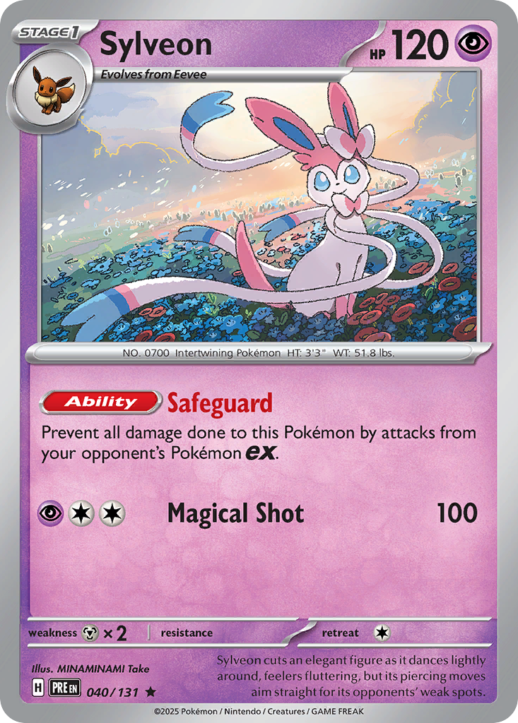 Prismatic Evolutions Holo Sylveon #040/131