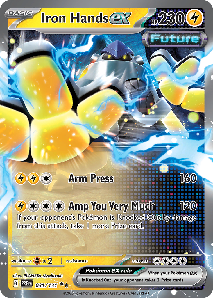 Prismatic Evolutions Iron Hands ex #031/131