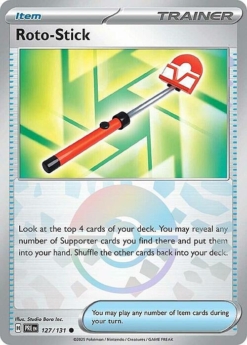 Prismatic Evolutions Roto-Stick #127/131 Pokéball