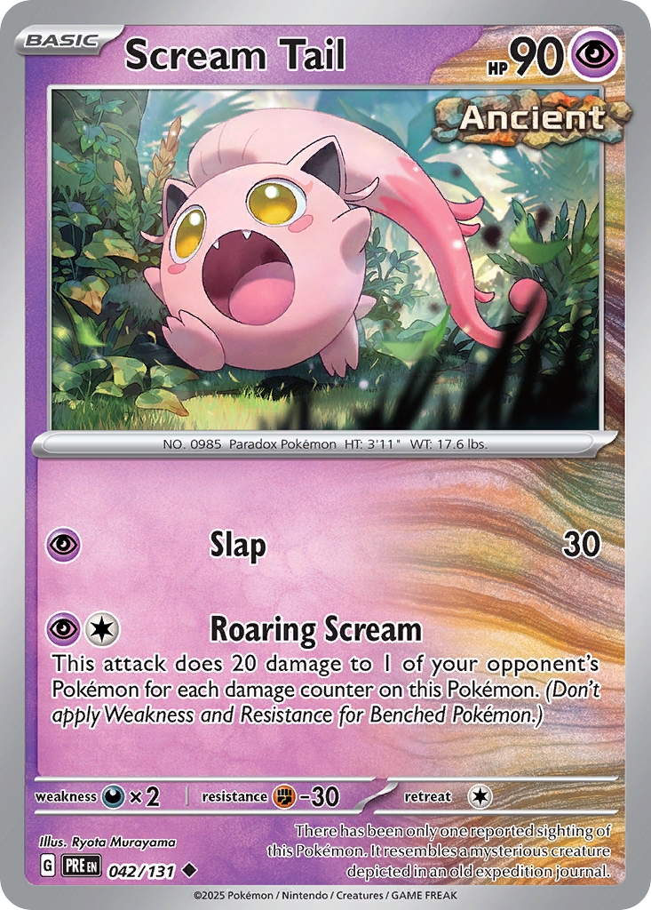 Prismatic Evolutions Scream Tail #042/131