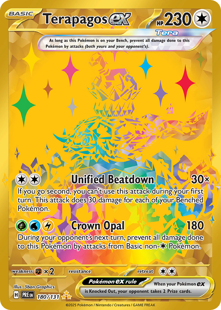 Prismatic Evolutions Terapagos ex #180/131