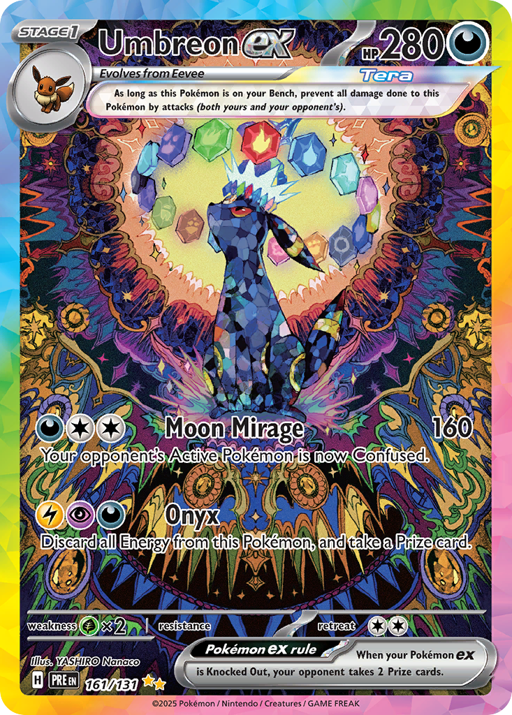 Prismatic Evolutions Umbreon ex #161/131