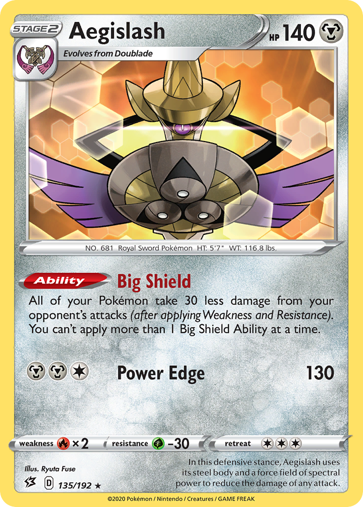 Rebel Clash Aegislash #135/192