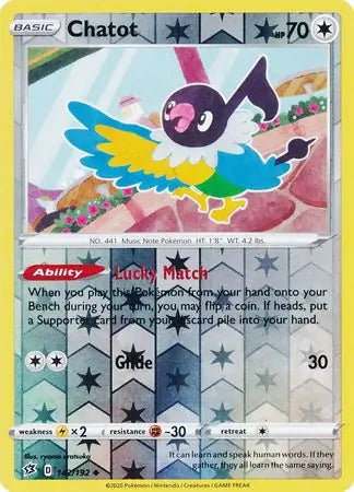 Rebel Clash Chatot #142/192 reverse holo