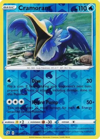 Rebel Clash Cramorant #51/192 reverse holo