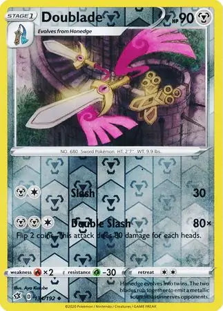 Rebel Clash Doublade #134/192 reverse holo