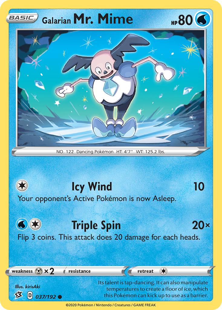 Rebel Clash Galarian Mr. Mime #37/192