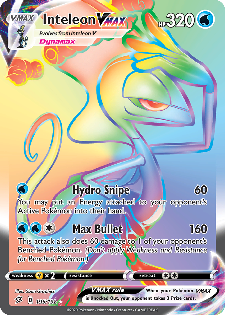 Rebel Clash Inteleon VMAX #195/192