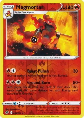 Rebel Clash Magmortar #30/192 reverse holo