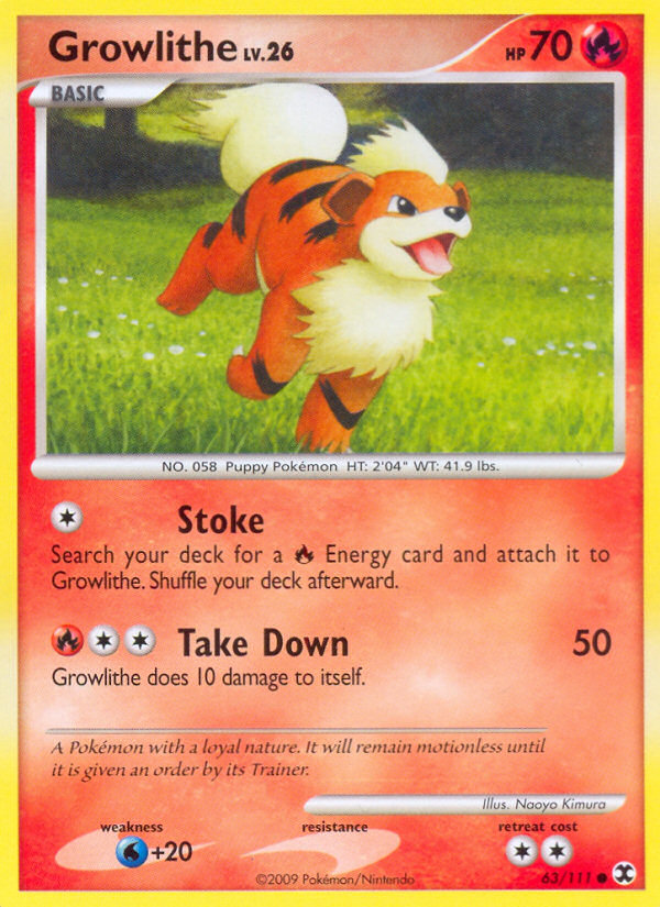 Rising Rivals Growlithe #63/111
