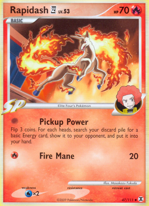 Rising Rivals Rapidash 4 #47/111
