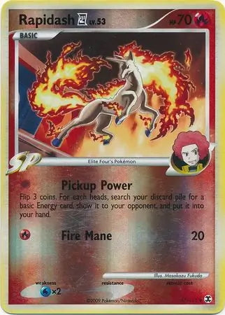 Rising Rivals Rapidash 4 #47/111 reverse holo