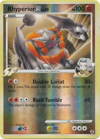 Rising Rivals Rhyperior 4 #32/111 reverse holo