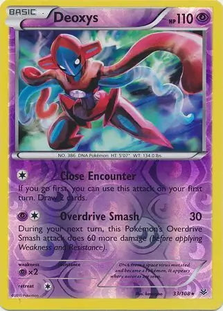 Roaring Skies Deoxys #33/108 reverse holo