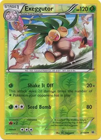 Roaring Skies Exeggutor #2/108 reverse holo
