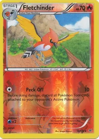 Roaring Skies Fletchinder #14/108 reverse holo