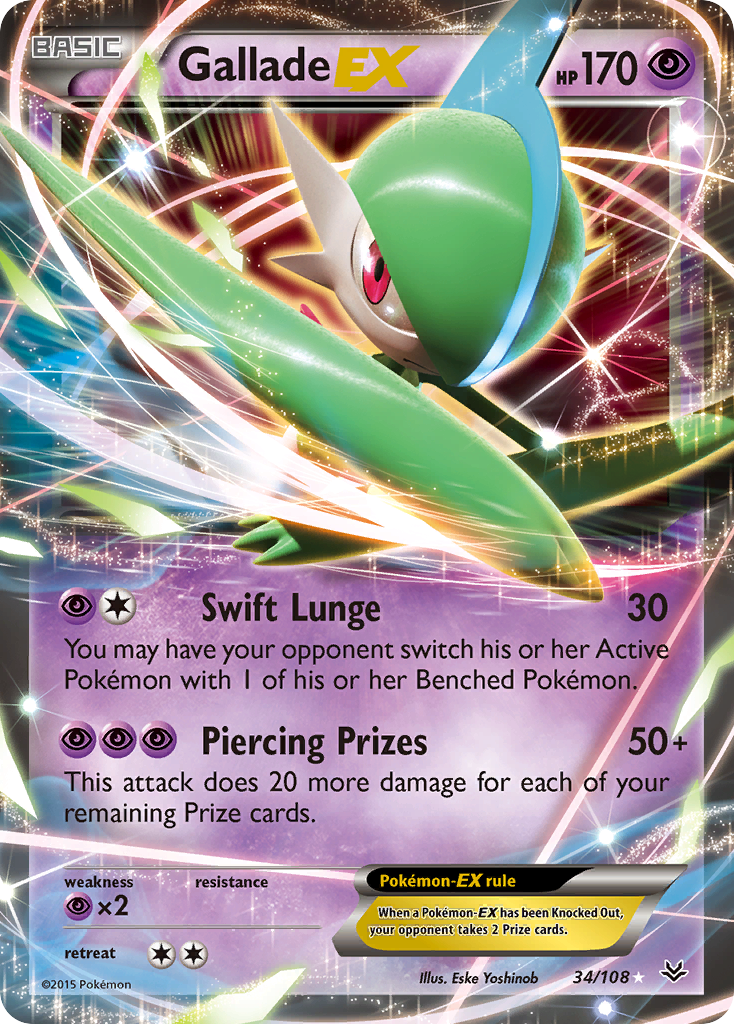 Roaring Skies Gallade EX #34/108